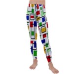 Colorful rectangles                                                                    Kids  Lightweight Velour Leggings