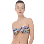 Colorful rectangles                                                                    Classic Bandeau Bikini Top