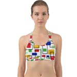 Colorful rectangles                                                                      Back Web Sports Bra