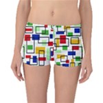 Colorful rectangles                                                                      Boyleg Bikini Bottoms