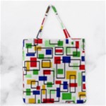 Colorful rectangles                                                                      Grocery Tote Bag