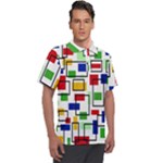 Colorful rectangles                                                             Men s Polo Tee