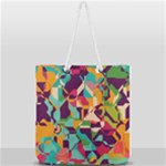 Retro chaos                                                                   Full Print Rope Handle Tote (Large)