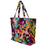 Retro chaos                                                                   Zip Up Canvas Bag