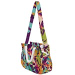 Retro chaos                                                                    Rope Handles Shoulder Strap Bag