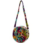 Retro chaos                                                                   Crossbody Circle Bag