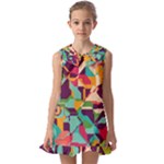 Retro chaos                                                              Kids  Pilgrim Collar Ruffle Hem Dress