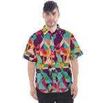 Retro chaos                                                                     Men s Short Sleeve Shirt