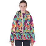 Retro chaos                                                                      Women s Hooded Puffer Jacket