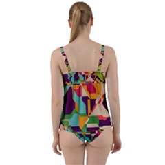 Twist Front Tankini Set 