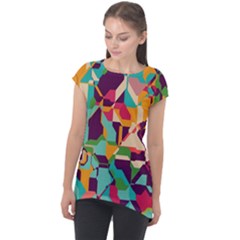 Cap Sleeve High Low Top 