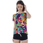 Retro chaos              Short Sleeve Foldover Tee