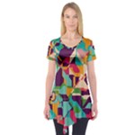 Retro chaos                                                                       Short Sleeve Tunic