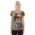 Retro chaos                                                                       Women s Cap Sleeve Top