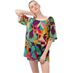 Retro chaos                                                                     Oversized Chiffon Top