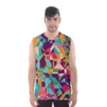 Retro chaos                                                                       Men s Basketball Tank Top