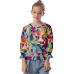 Retro chaos                                                                     Kids  Cuff Sleeve Top