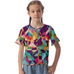 Retro chaos                                       Kids  Cuff Sleeve Scrunch Bottom Tee