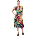 Retro chaos                                                                          Keyhole Neckline Chiffon Dress