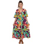 Retro chaos                                                                         Kimono Sleeve Boho Dress