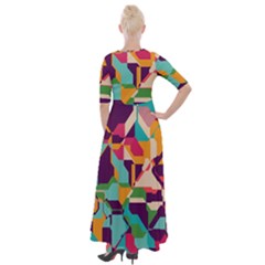 Half Sleeves Maxi Dress 
