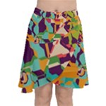 Retro chaos                                                                          Chiffon Wrap Front Skirt