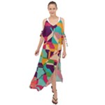 Retro chaos                                                                         Maxi Chiffon Cover Up Dress