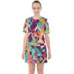 Retro chaos                                                                          Sixties Short Sleeve Mini Dress