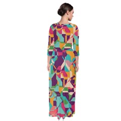 Quarter Sleeve Maxi Dress 