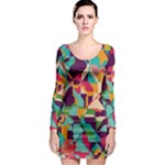 Retro chaos                                                                       Long Sleeve Bodycon Dress