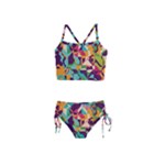 Retro chaos                                                                       Girls  Tankini Swimsuit