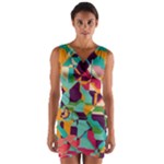 Retro chaos                                                                          Wrap Front Bodycon Dress