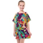 Retro chaos                                                                    Kids  One Piece Chiffon Dress