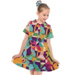 Retro chaos                                                                    Kids  Short Sleeve Shirt Dress