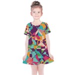 Retro chaos                                                                      Kids  Simple Cotton Dress