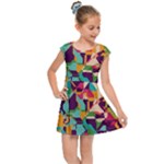 Retro chaos                                                                      Kids Cap Sleeve Dress