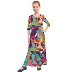 Kids  Quarter Sleeve Maxi Dress 