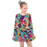 Retro chaos                                                                      Kids  Long Sleeve Dress