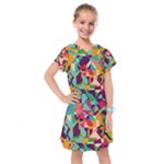 Retro chaos                                                                        Kids  Drop Waist Dress