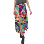 Retro chaos                                                                           Velour Split Maxi Skirt