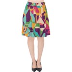 Retro chaos                                                                      Velvet High Waist Skirt