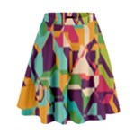 Retro chaos                                                                         High Waist Skirt