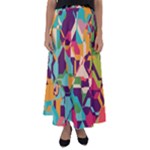 Retro chaos                                                                     Flared Maxi Skirt