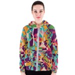 Retro chaos                                                                       Women s Zipper Hoodie