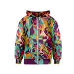 Retro chaos                                                                       Kids Zipper Hoodie