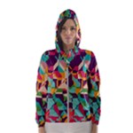 Retro chaos                                                                       Hooded Wind Breaker (Women)