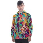 Retro chaos                                                                      Men s Front Pocket Pullover Windbreaker