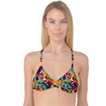 Retro chaos                                                                       Reversible Tri Bikini Top