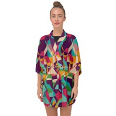 Half Sleeve Chiffon Kimono 