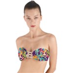 Retro chaos                                                                  Twist Bandeau Bikini Top